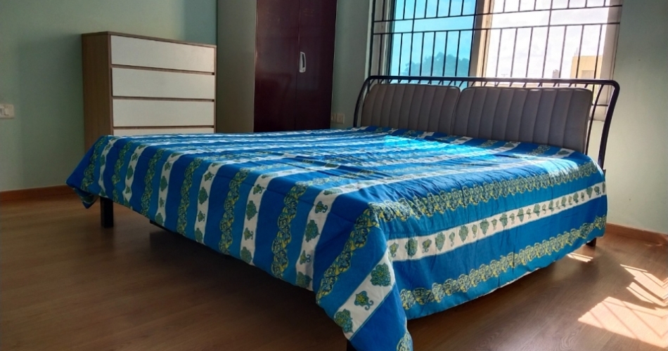 spacious 2 bhk semi furnished flat for sale in brigade altamont, k narayanapura, hennur main road